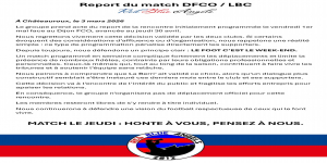 [Chateauroux] Report du match DFCO/LBC