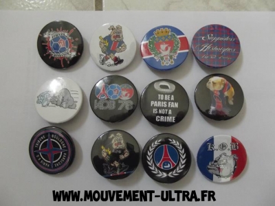 Badges Tribune Boulogne 1978